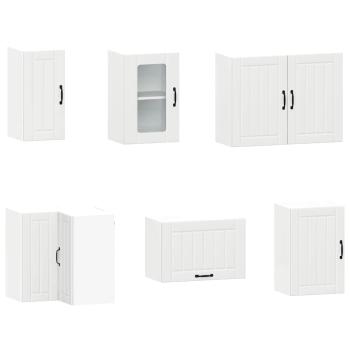 11-tlg. K?chenschrank-Set Lucca Wei? Holzwerkstoff
