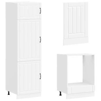 7-tlg. K?chenschrank-Set Lucca Wei? Holzwerkstoff