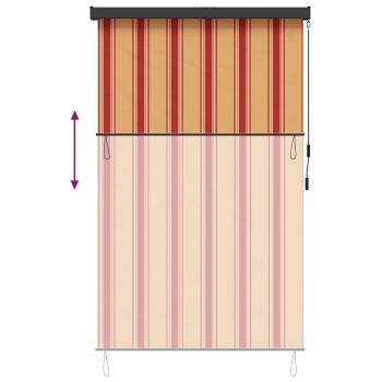 Rollo Mehrfarbig 100 x 250 cm Stoff und Aluminium