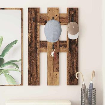 ARDEBO.de - Wandmontierter nachttisch Wandhalterung Altholz 65 x 3 x 100 cm