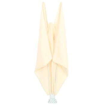 Faltbarer Terrassen-Seitenfächer Creme 240×160 cm