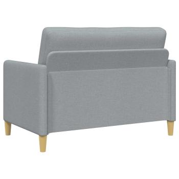Sofa Set mit Stauraum 2 stk. Hellgrau Polyester