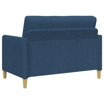 Sofa Set mit Stauraum 2 stk. Blau Polyester