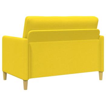 Sofa Set mit Stauraum 2 stk. Helles Gelb Polyester