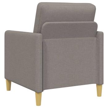 Sofa Set mit Stauraum 2 stk. Taupe Polyester