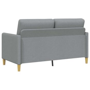 Sofa Set mit Stauraum 2-tlg. Hellgrau Polyester