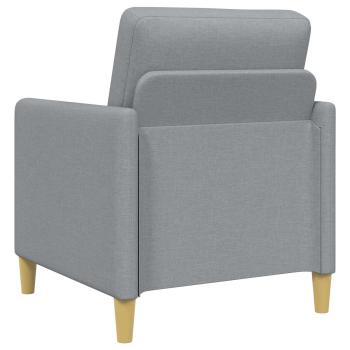 Sofa Set mit Stauraum 2-tlg. Hellgrau Polyester