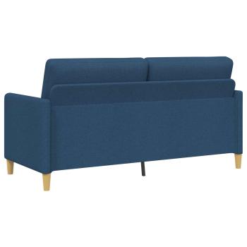 Sofa Set mit Stauraum 2 stk. Blau Polyester