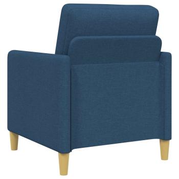 Sofa Set mit Stauraum 2 stk. Blau Polyester