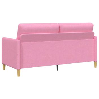 Sofa Set mit Stauraum 2 Stk. Rosa Polyester