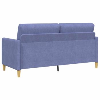 Sofa Set mit Stauraum 2 stk. Jeans blau Polyester