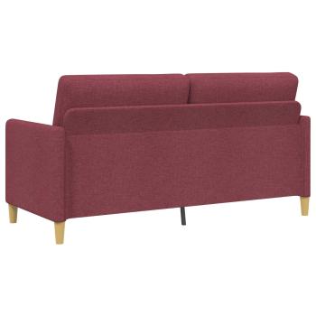 Sofa Set mit Stauraum 2 stk. Weinrot Polyester