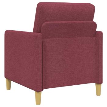 Sofa Set mit Stauraum 2 stk. Weinrot Polyester