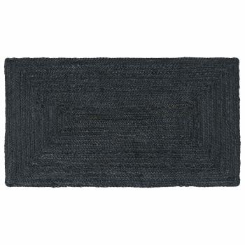 ARDEBO.de - Bereichsteppich Dunkelgrau 60 x 110 cm Jute