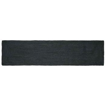 ARDEBO.de - Bereichsteppich Dunkelgrau 60 x 250 cm Jute