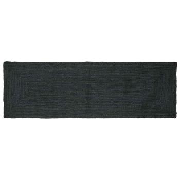 ARDEBO.de - Bereichsteppich Dunkelgrau 80 x 200 cm Jute