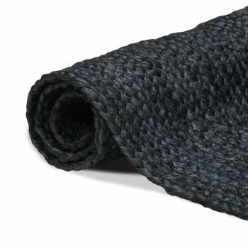 Bereichsteppich Dunkelgrau 80 x 200 cm Jute