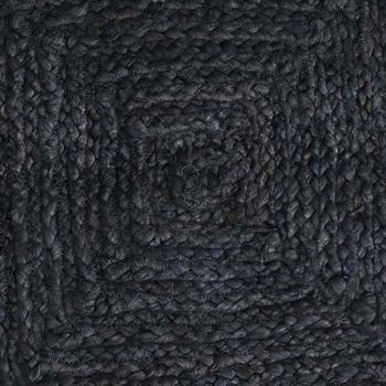 Bereichsteppiche Quadratisch Dunkelgrau 200 x 200 cm Jute