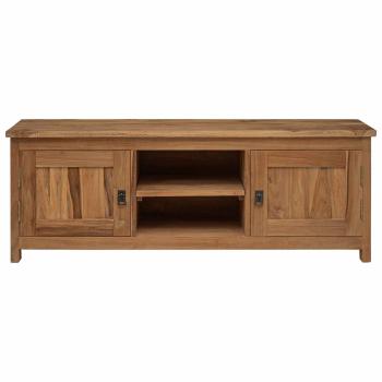 TV-Schrank 110 x 30 x 40 cm Natur Massivholz Teak