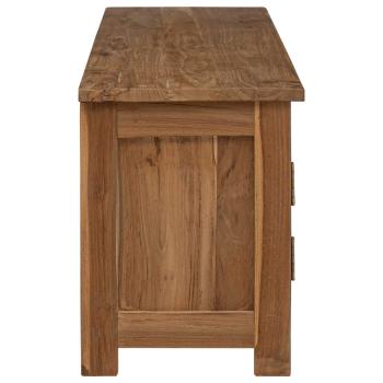 TV-Schrank 110 x 30 x 40 cm Natur Massivholz Teak