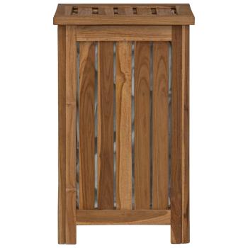 Wäschekorb Natur Massivholz Teak