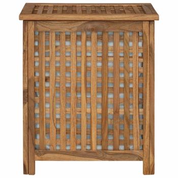 Wäschekorb Natur Massivholz Teak
