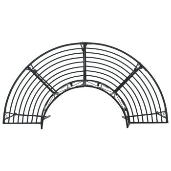 Baumbank 4-Sitzanzahl 160 x 80 x 89 cm Stahl Schwarz