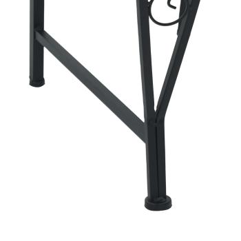 Baumbank 4-Sitzanzahl 160 x 80 x 89 cm Stahl Schwarz