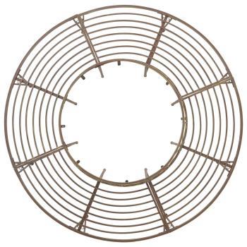 Baumbank 8-Sitzanzahl Ø 160 x 89 cm Stahl Antikbraun Rund