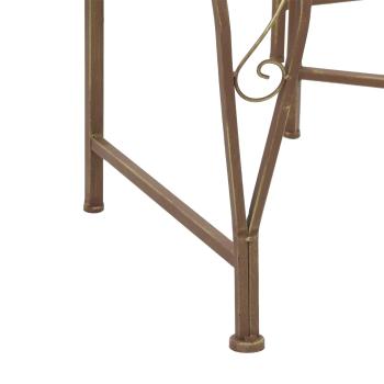 Baumbank 8-Sitzanzahl Ø 160 x 89 cm Stahl Antikbraun Rund