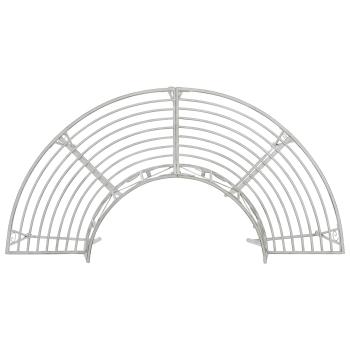 Baumbank 4-Sitzanzahl 160 x 80 x 89 cm Stahl Antik Weiß
