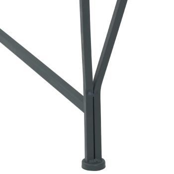 Baumbank 8-Sitzanzahl Ø 160 x 44 cm Stahl Silber Grau Rund