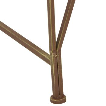 Baumbank 4-Sitzanzahl 160 x 80 x 44 cm Stahl Antikbraun