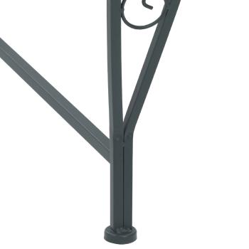 Baumbank 8-Sitzanzahl Ø 160 x 89 cm Stahl Silber Grau Rund