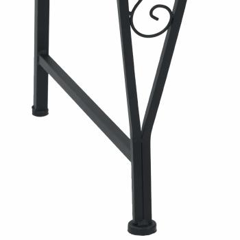 Baumbank 8-Sitzanzahl Ø 160 x 89 cm Stahl Schwarz Rund