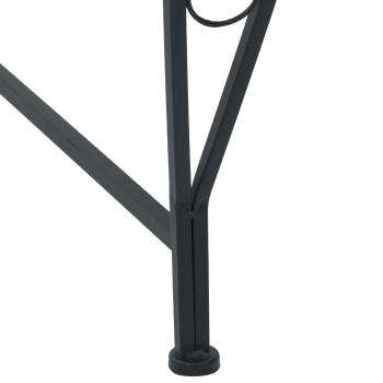 Baumbank 4-Sitzanzahl 160 x 80 x 89 cm Stahl Schwarz
