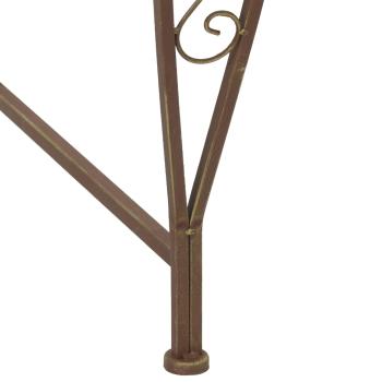 Baumbank 8-Sitzanzahl Ø 160 x 89 cm Stahl Antikbraun Rund