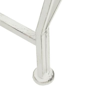 Baumbank 8-Sitzanzahl Ø 160 x 89 cm Stahl Antik Weiß Rund