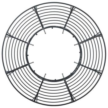 Baumbank 8 -Sitzer Ø 160 x 89 cm steel Schwarz Rund