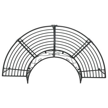 Baumbank 4-Sitzanzahl 160 x 80 x 89 cm Stahl Schwarz