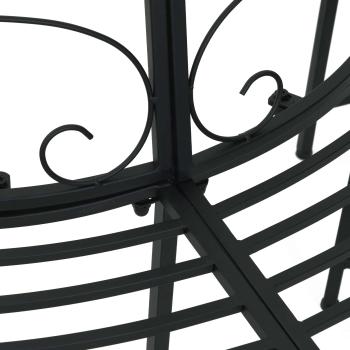 Baumbank 4-Sitzanzahl 160 x 80 x 89 cm Stahl Schwarz