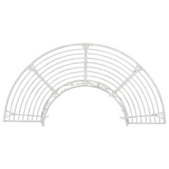Baumbank 4-Sitzanzahl 160 x 80 x 89 cm Stahl Antik Weiß