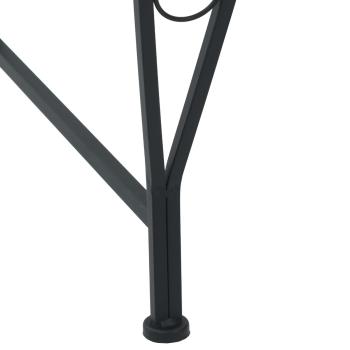 Baumbank 8-Sitzanzahl Ø 160 x 89 cm Stahl Schwarz Rund