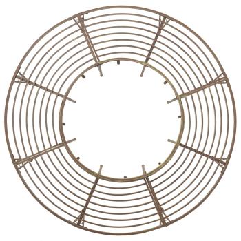 Baumbank 8-Sitzanzahl Ø 160 x 89 cm Stahl Antikbraun Rund