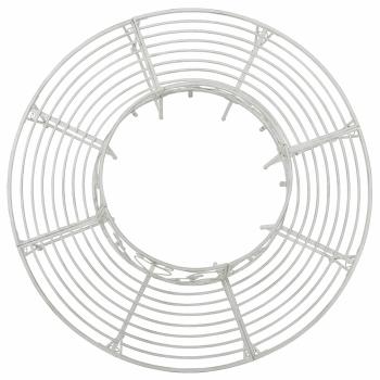 Baumbank 8-Sitzanzahl Ø 160 x 89 cm Stahl Antik Weiß Rund
