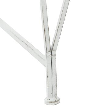 Baumbank 4-Sitzanzahl 160 x 80 x 89 cm Stahl Antik Weiß