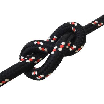 Bootsseil 4 mm 25 m Schwarz und Rot