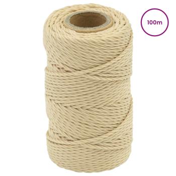 Bootsseil 2 mm 100 m Natur