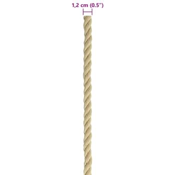 Bootsseil 12 mm 250 m Natur