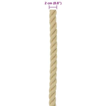 Bootsseil 2 mm 25 m Natur